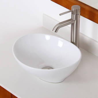 Sinkology Confucius Metal Oval Vessel Bathroom Sink Reviews Wayfair