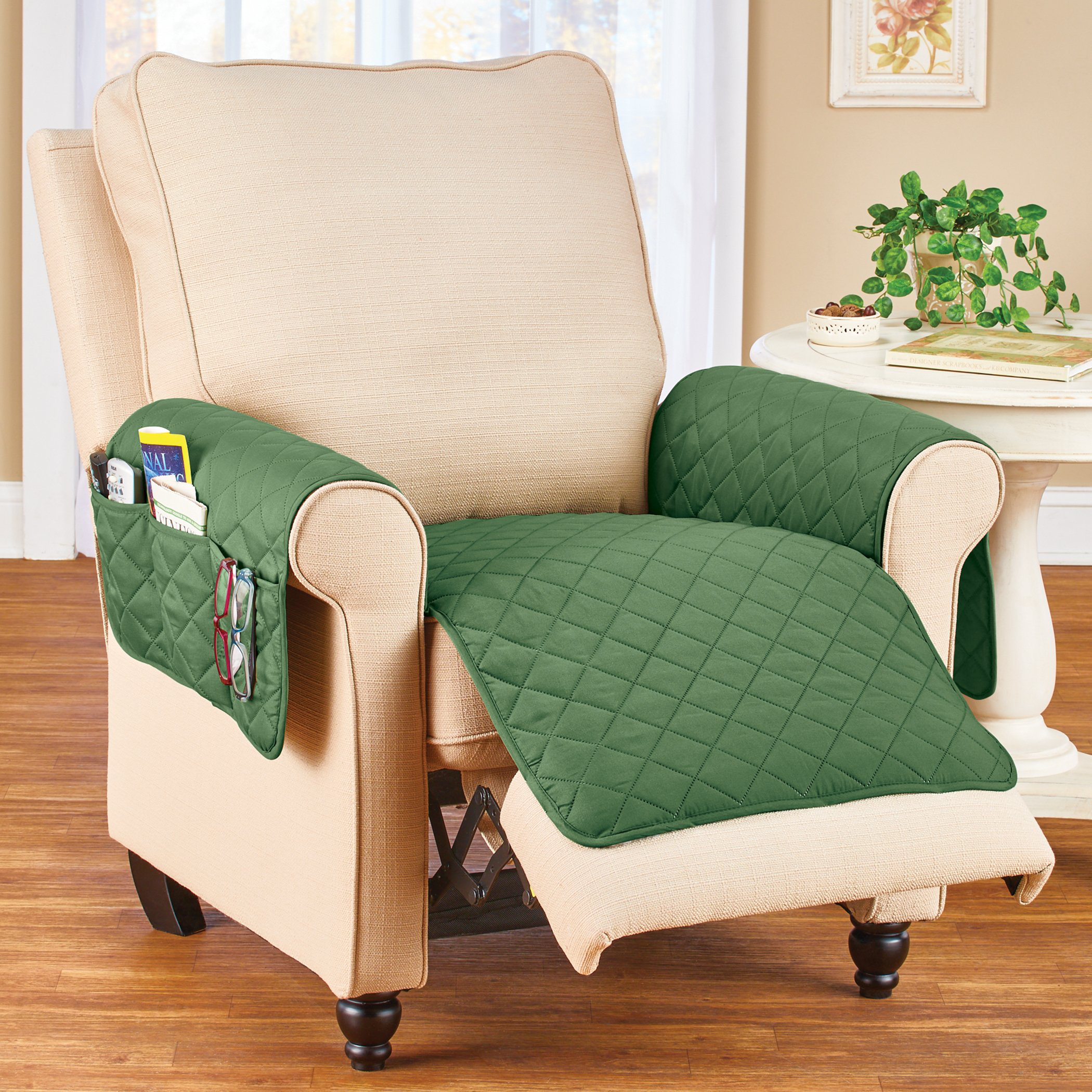 Rebrilliant Attractive Quilted Box Cushion Recliner Slipcover Wayfair