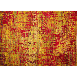 One-of-a-Kind Sari Silk Darwin Hand-Knotted Gold Area Rug