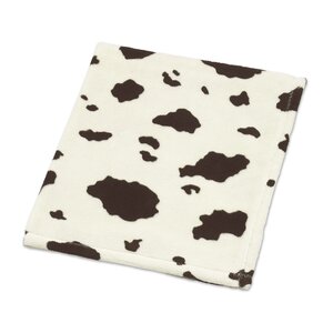 Wild West Cow Plush Baby Blanket