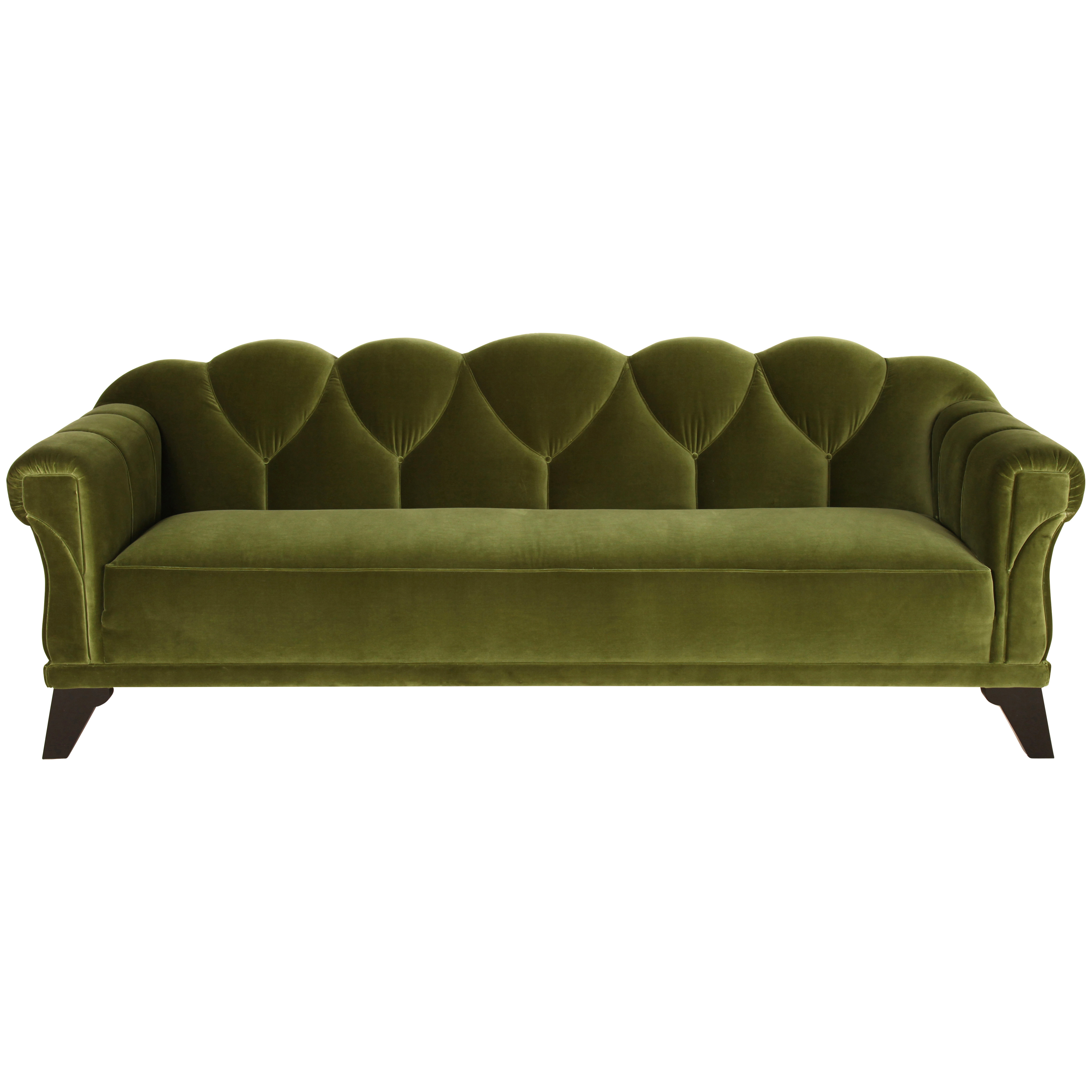 velvet sofa chair