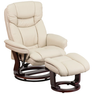 thomasville leather power glider recliner