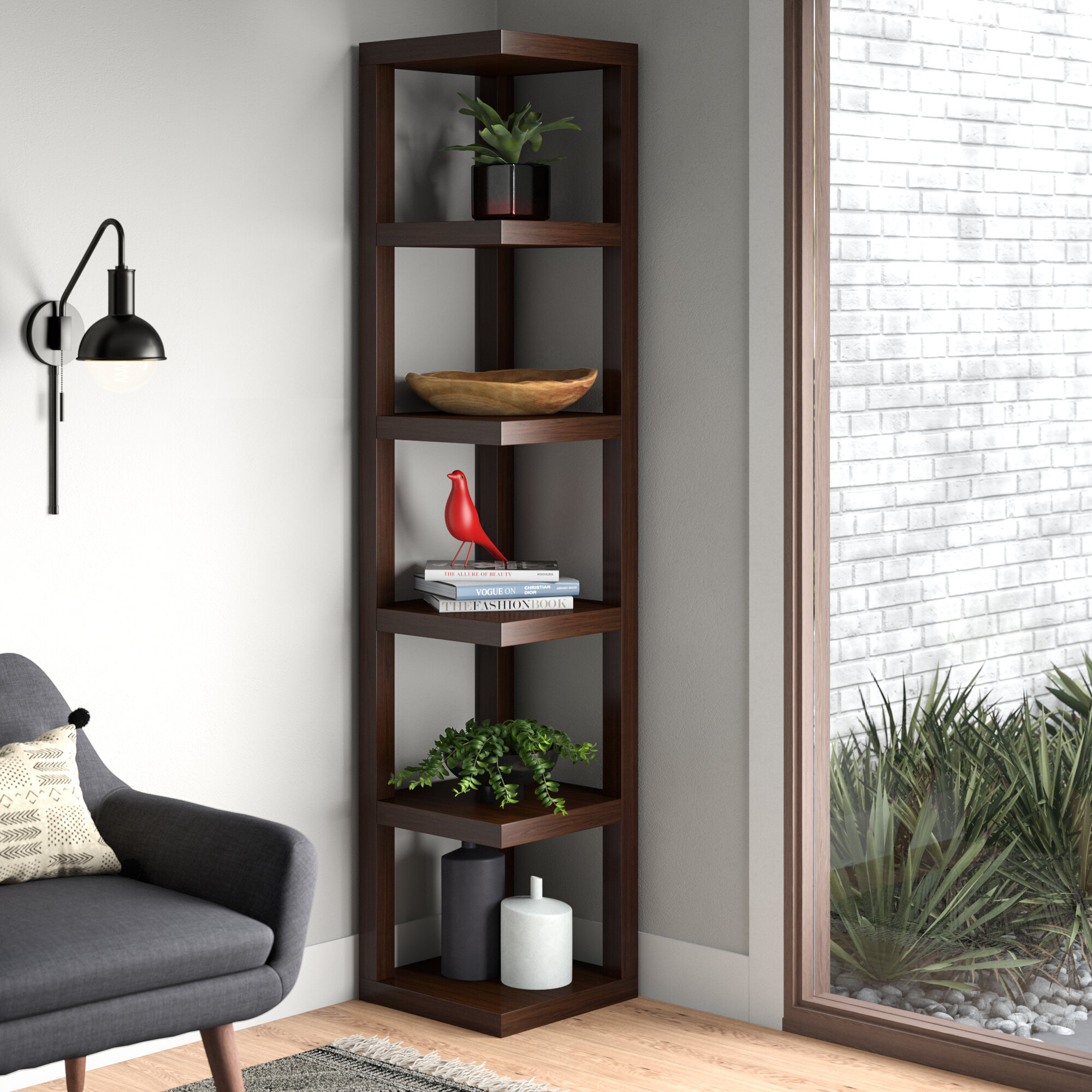 Bensonhurst Corner Bookcase see more by ZIPCODE Design