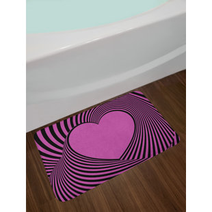 Pink Zebra Bathroom Wayfair Ca Heart Pink Zebra Bath Rug