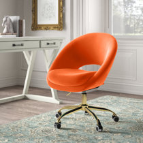 burnt orange office chair