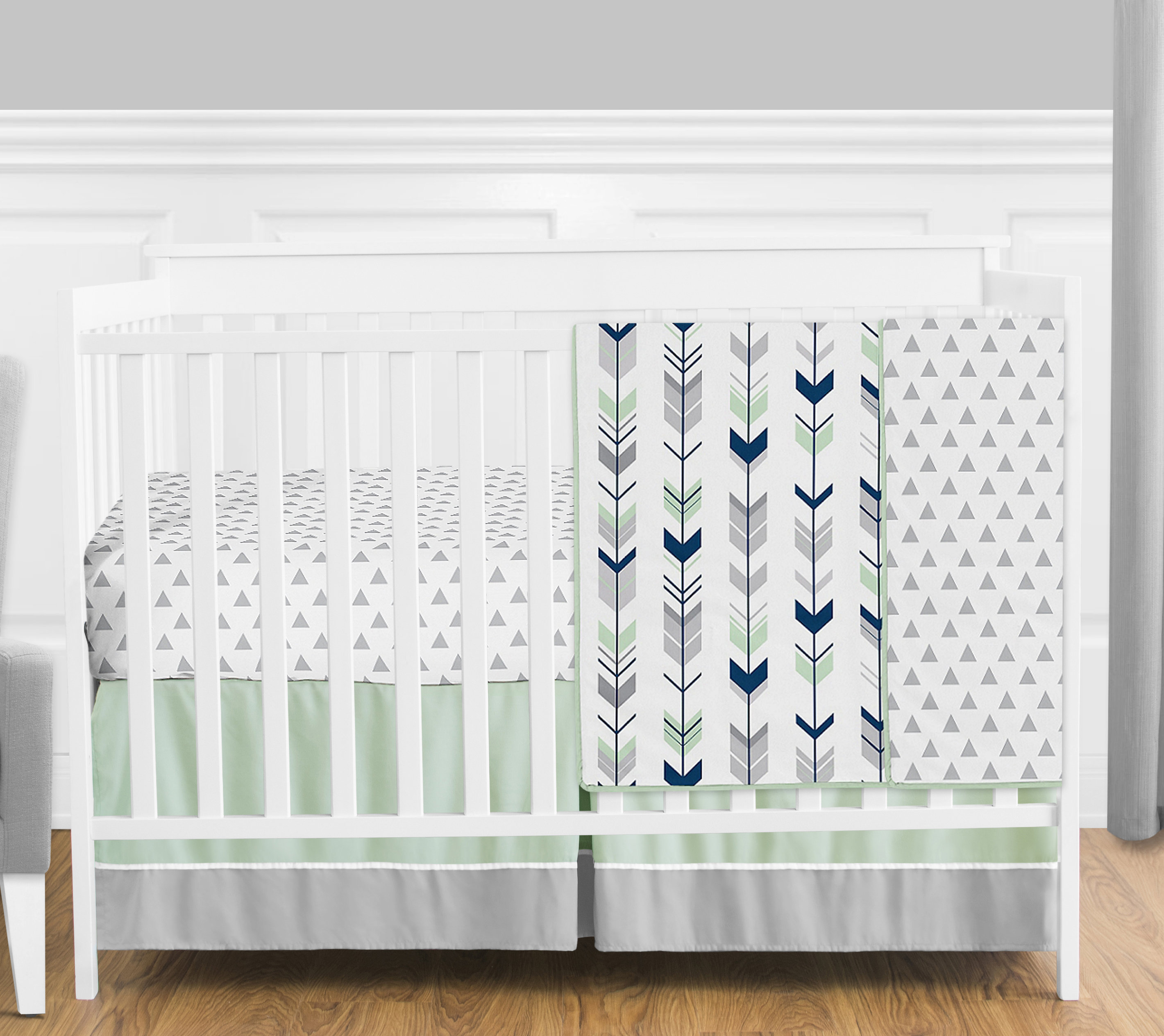 Sydney Baby Toddler Crib Bedding Quilt Set 100/% Cotton