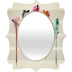 Feathered Arrows Quatrefoil Mirror