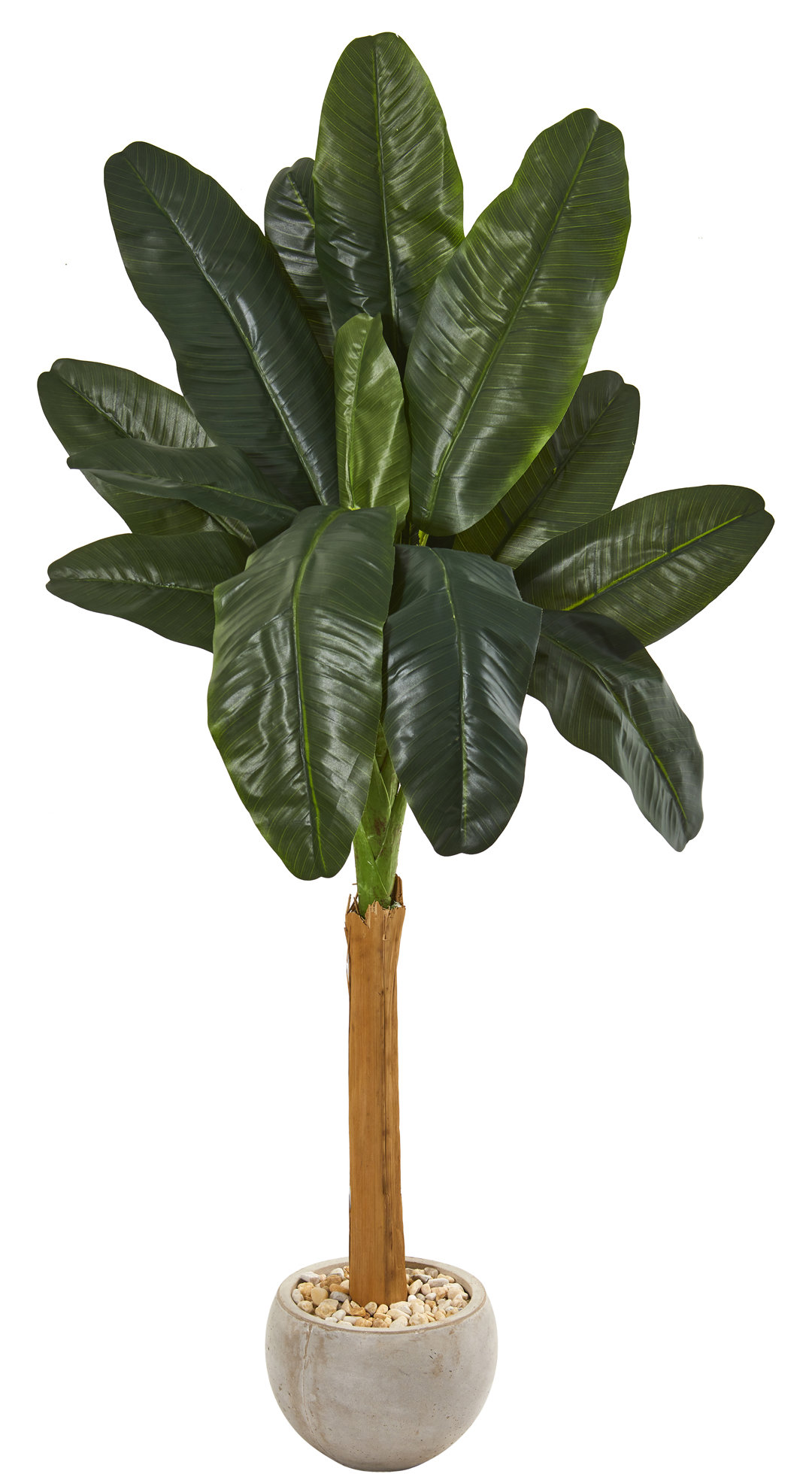 Bay Isle Home Artificial Banana Leaf Tree in Planter Wayfair