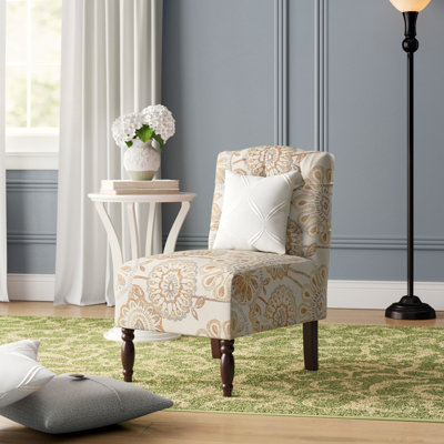 Lola Button Tufted Armless Slipper Chair