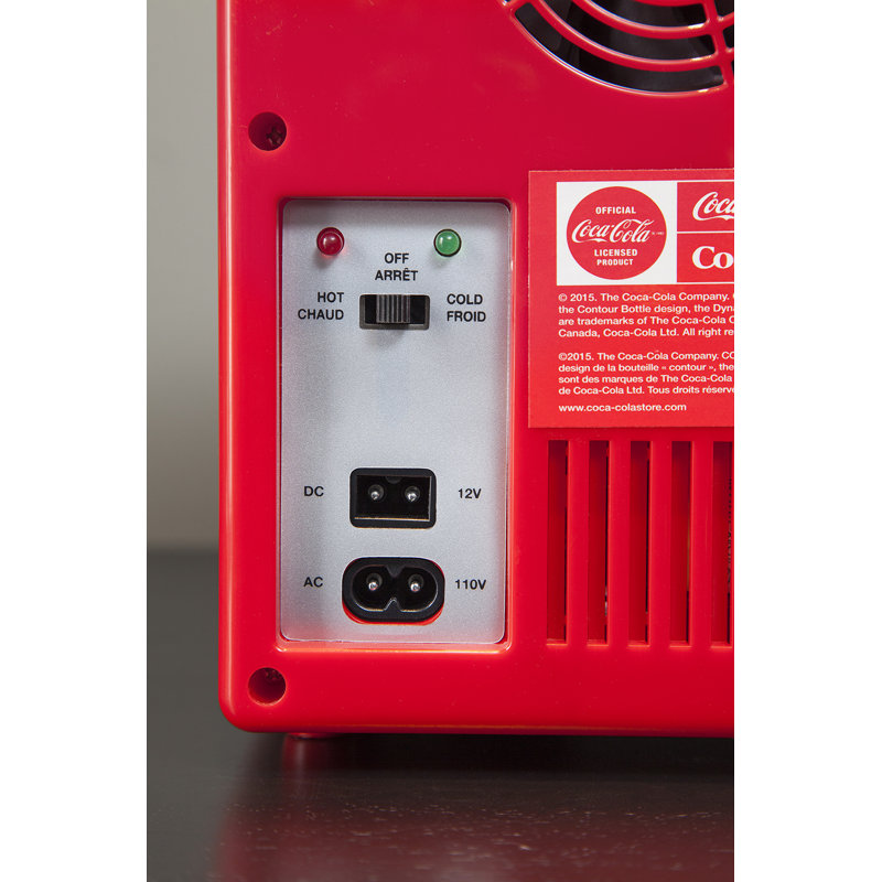 Koolatron Coca Cola 6 Can 0 14 Cu Ft Compact Refrigerator Reviews Wayfair