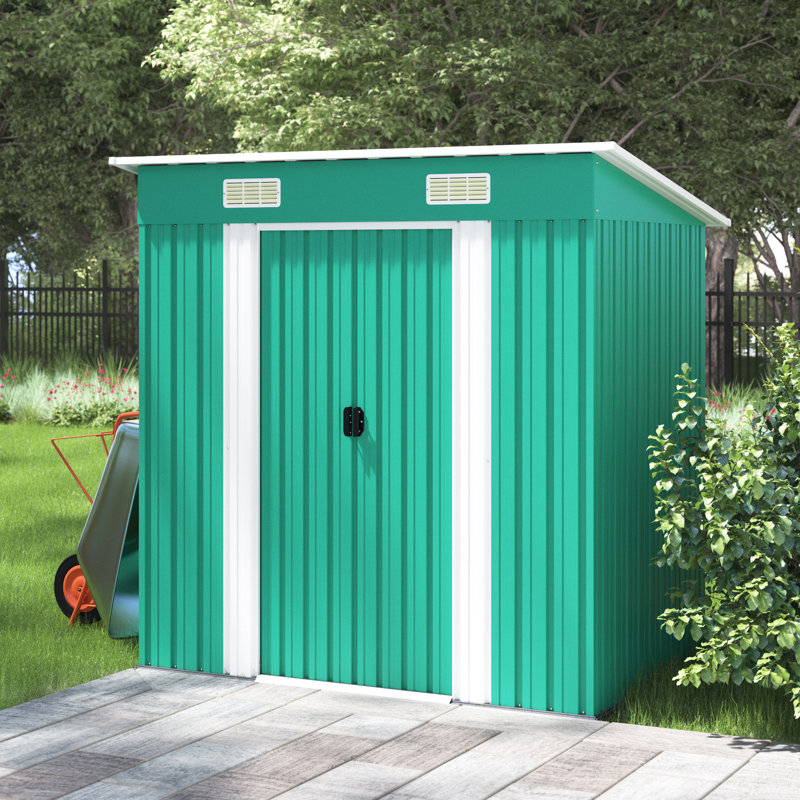 Arlmont Co Dasheil 6 Ft W X 4 Ft D Metal Storage Shed Reviews Wayfair Последние твиты от wayfair.com (@wayfair). dasheil 6 ft w x 4 ft d metal storage shed