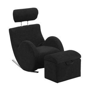 Allyson Kid Rocking Chair and Ottoman by Zoomie Kids
