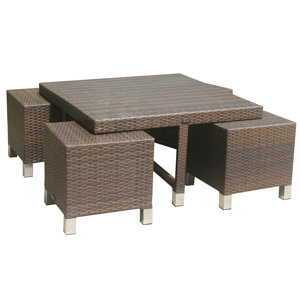 5-tlg. Couchtisch Set Chiloe von Home & Haus