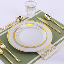 Plastic Party Dinner Plates - Buy Rose Gold Paper Party Supplies Disposable Paper Plates Tableware Set 25 Dinner Plates 25 Dessert Plates 25 Cups 25 Napkins 25 Straws 1 Table Runner 1 Triangle Party Banner For Serves 25 Online In Turkey B086c35thj - Wholesale disposable plastic dinner plates.