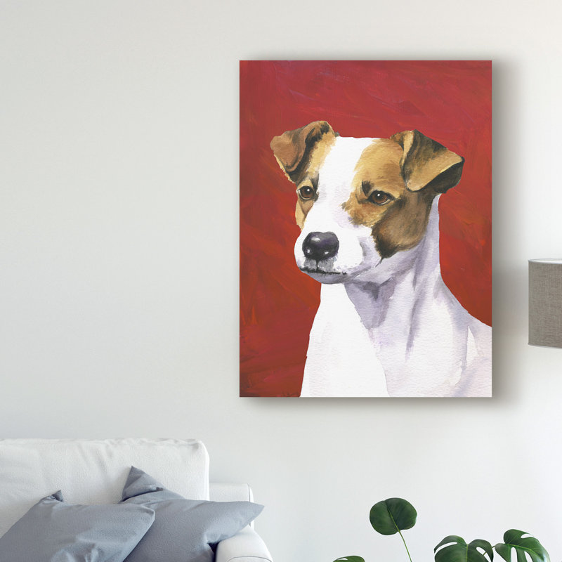 Winston Porter Dog Portrait Jack Acrylic Painting Print On