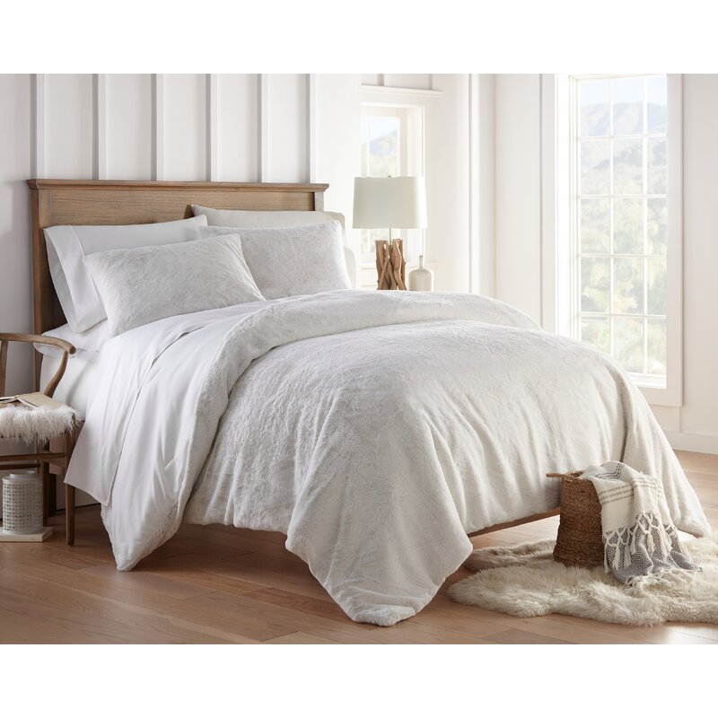 House Of Hampton Criner Faux Fur Bedding Comforter Set Reviews