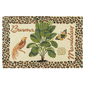 Rockcrest Burma and Mandalay Wool Brown Area Rug