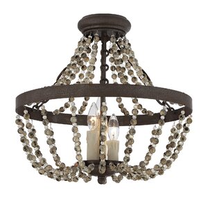 3-Light Convertible Semi-Flush Mount