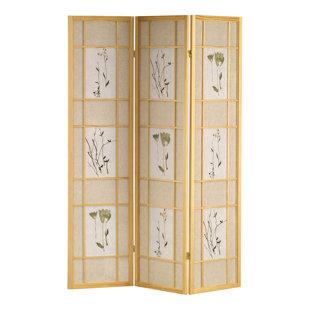 French Country Room Dividers You Ll Love Wayfair Ca Nidhi Shoji 3 Panel Room Divider