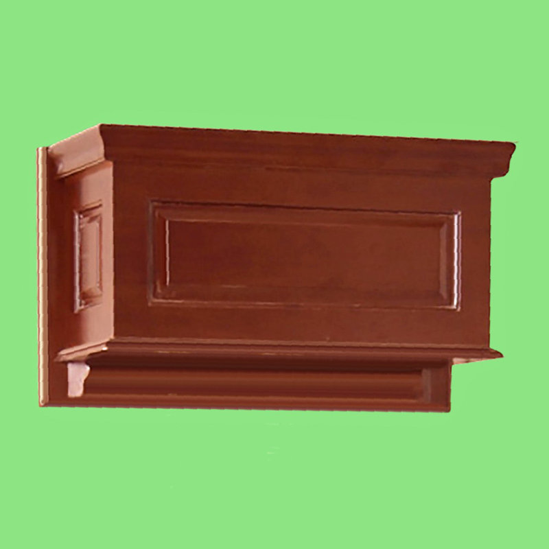 The Renovators Supply Inc Dark Oak Wood Raised Panel Tank For High Tank Toilet Wayfair