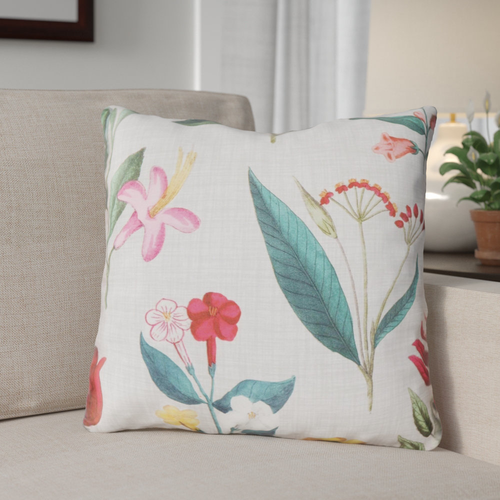 Winston Porter Verville Botanical Indoor Outdoor Throw Pillow