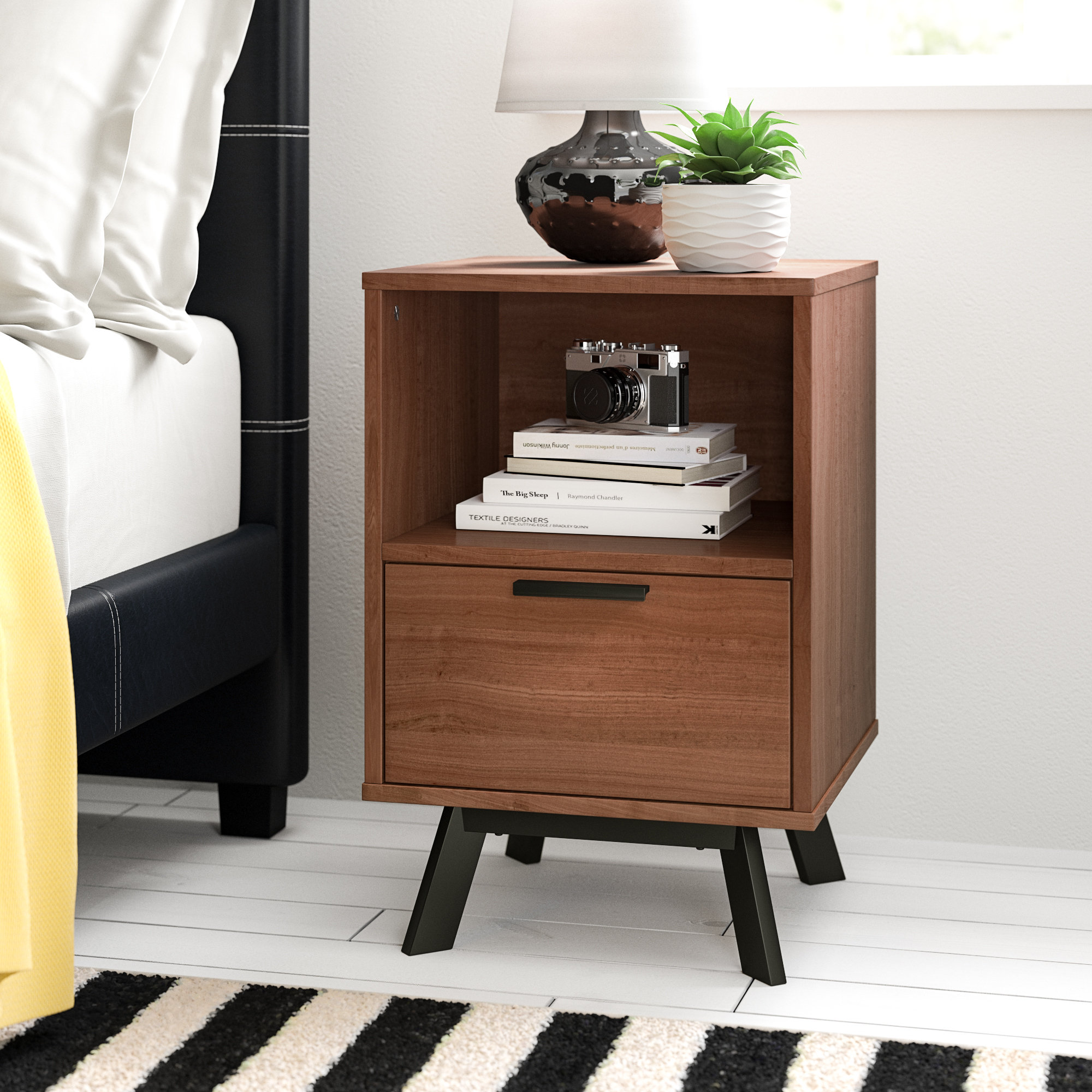 Zipcode Design Sheyla 1 Drawer Nightstand Reviews Wayfair