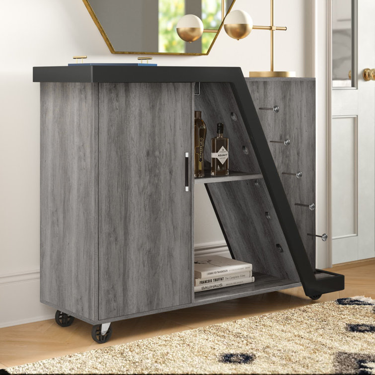 Vilen Mobile Bar with Wine Storage