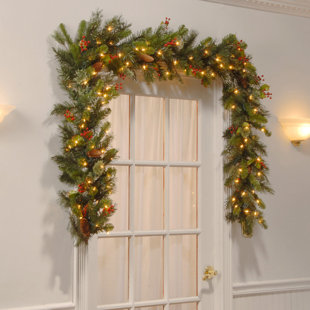 Garland For Fireplace Wayfair Pine Pre Lit Garland