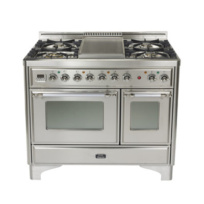 Ilve 40 Free Standing Gas Range With Griddle Wayfair 40 Free Standing Gas Range With Griddle
