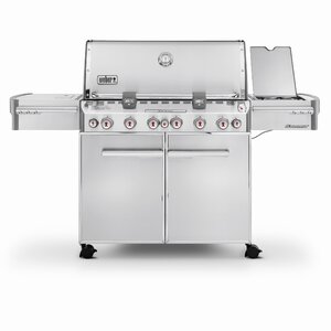 Summit S-670 6-Burner Natural Gas Grill with Smoker