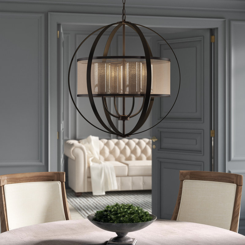 Greyleigh Sina 4 Light Unique Statement Globe Chandelier Reviews Wayfair