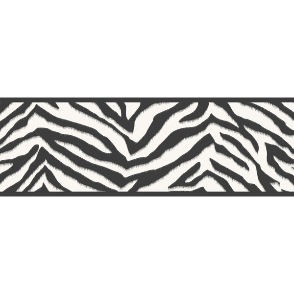 World Menagerie Malika 15 X 6 Zebra Print Border Wallpaper