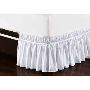 King Bed Dust Ruffle White Wayfair Quickview