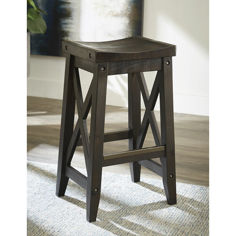 Wood Furniture Bar Stools  : Wood Frame Barstools By American Woodcrafters.