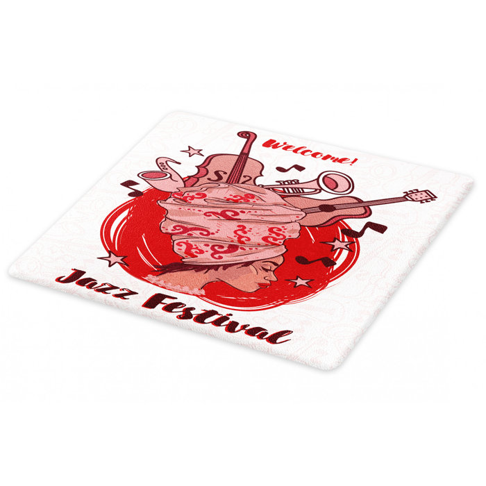 East Urban Home Ambesonne Charleston Cutting Board Jazz Festival