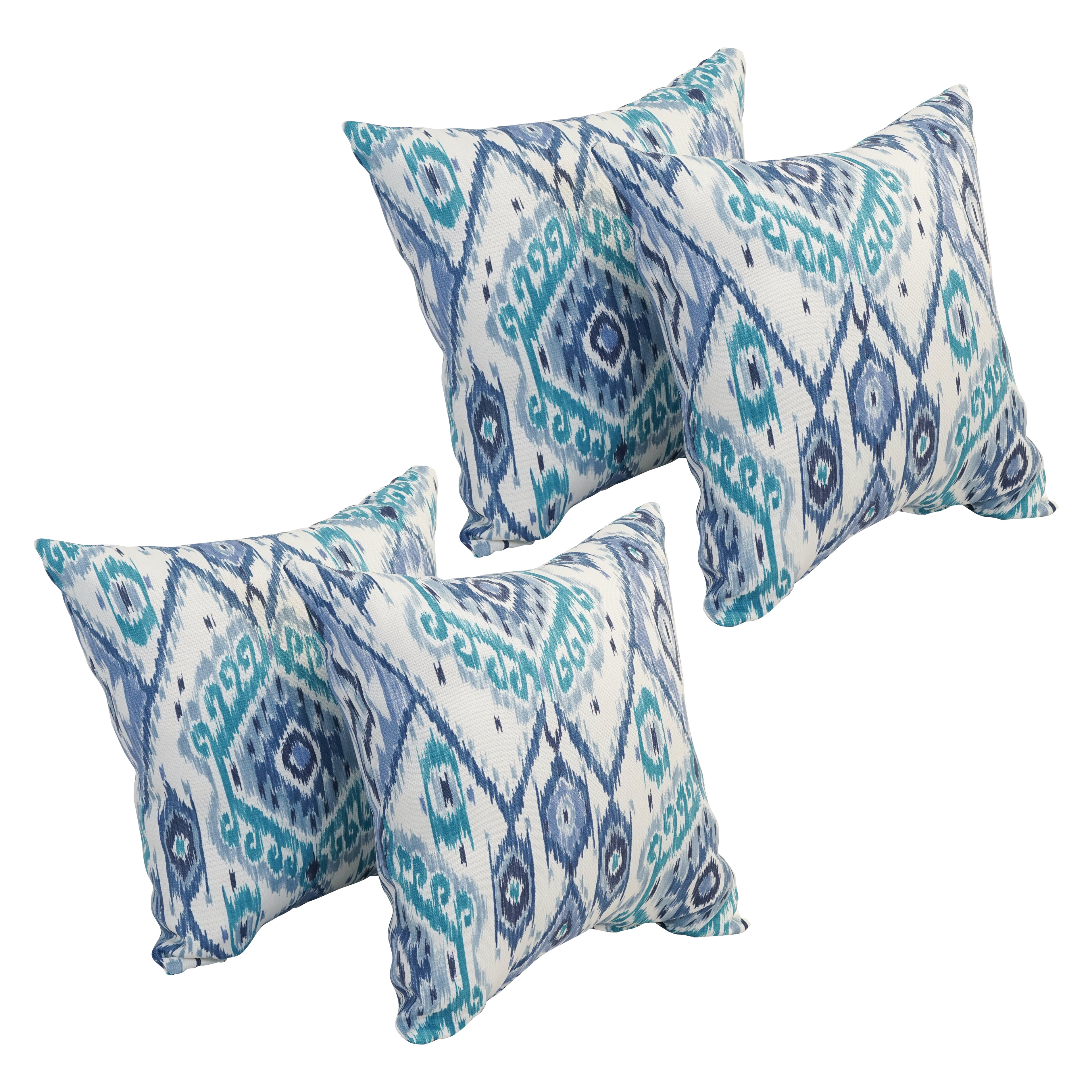 18x10 Set of 2 for Patio Furniture Bolster Rectangle Pillows SewKer Indoor/Outdoor Decorative Lumbar Throw Pillows Water Resistant Teal 