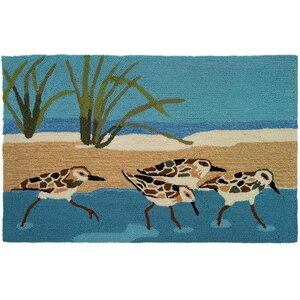 Cockerham Oceanside Sandpipers Area Rug