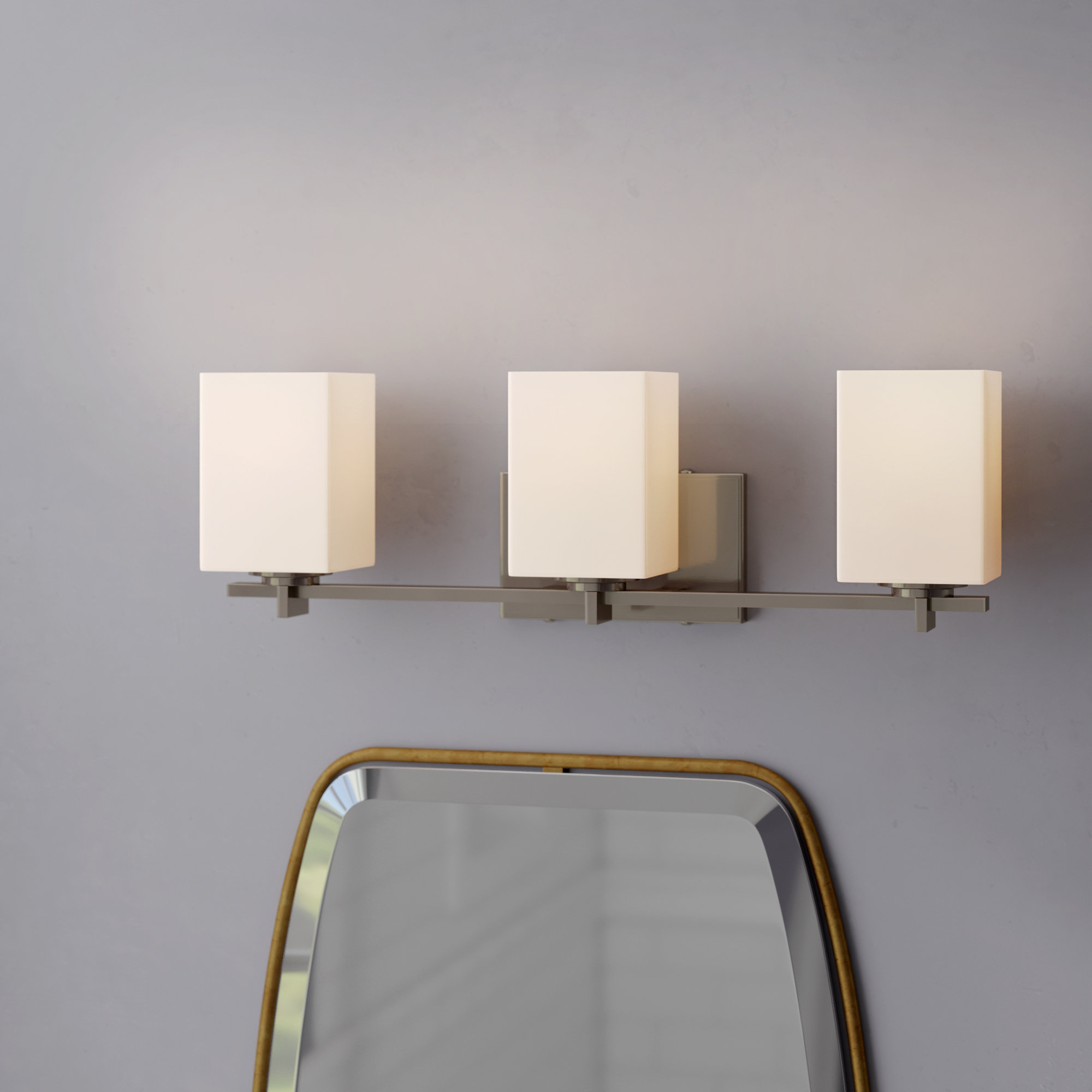 Latitude Run Donashia 3 Light Square Shade Vanity Light Wayfair