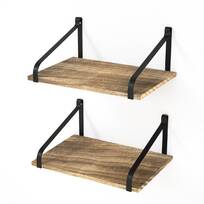 Gracie Oaks Cox Clothespin 2 Piece Wall Shelf Set Reviews Wayfair