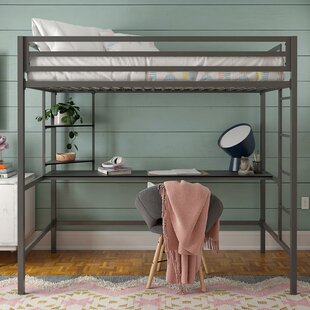 double loft bed with desk underneath