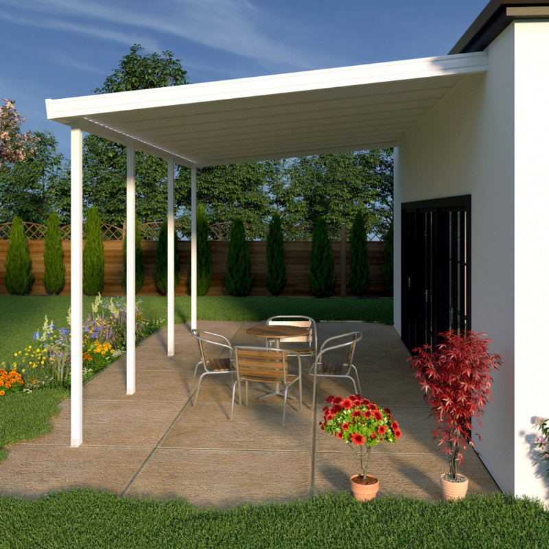 Heritagepatios 28 Ft W X 8 Ft D Metal Standard Patio Awning