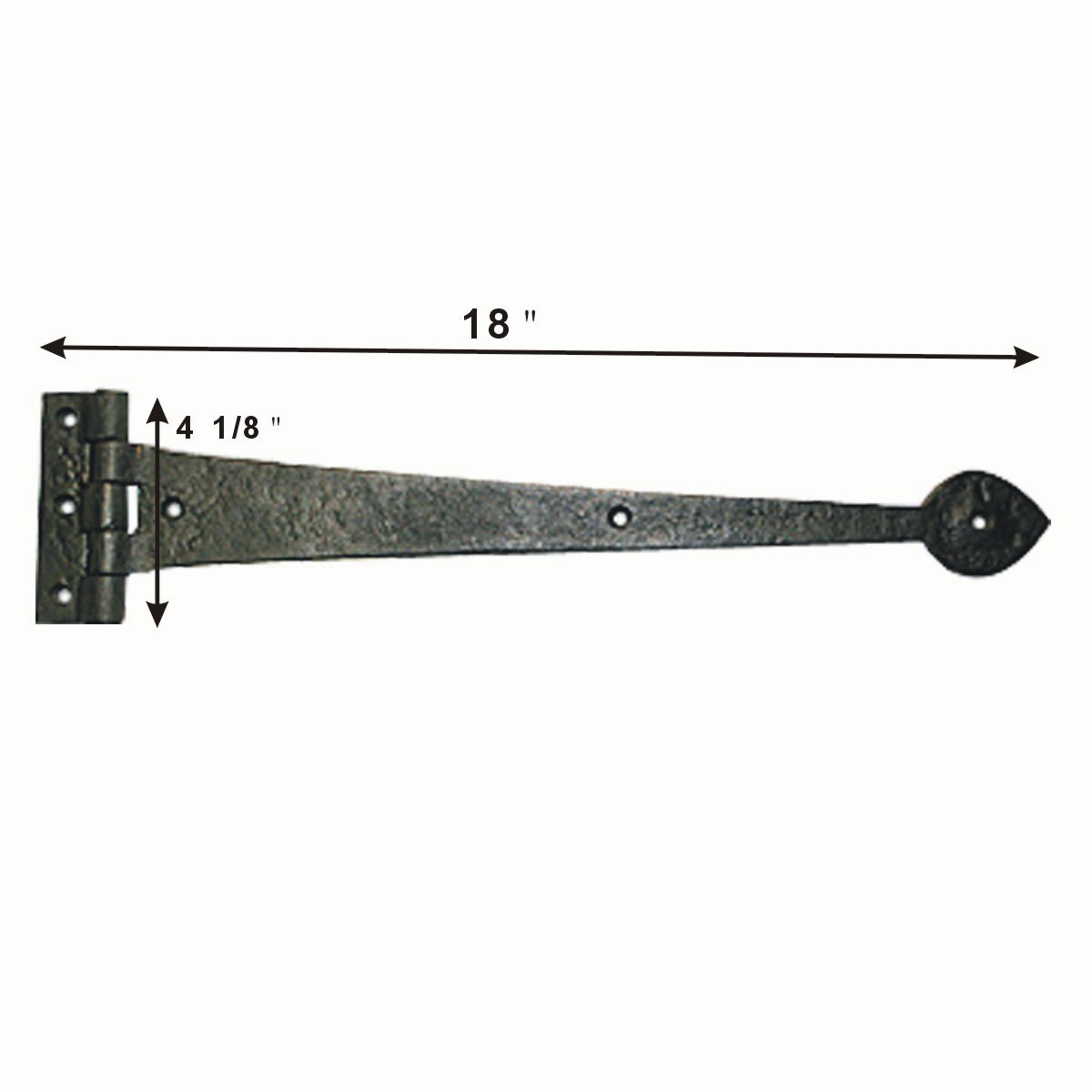 The Renovators Supply Inc. 3.3" H x 0.6" W Strap Door Hinges Wayfair