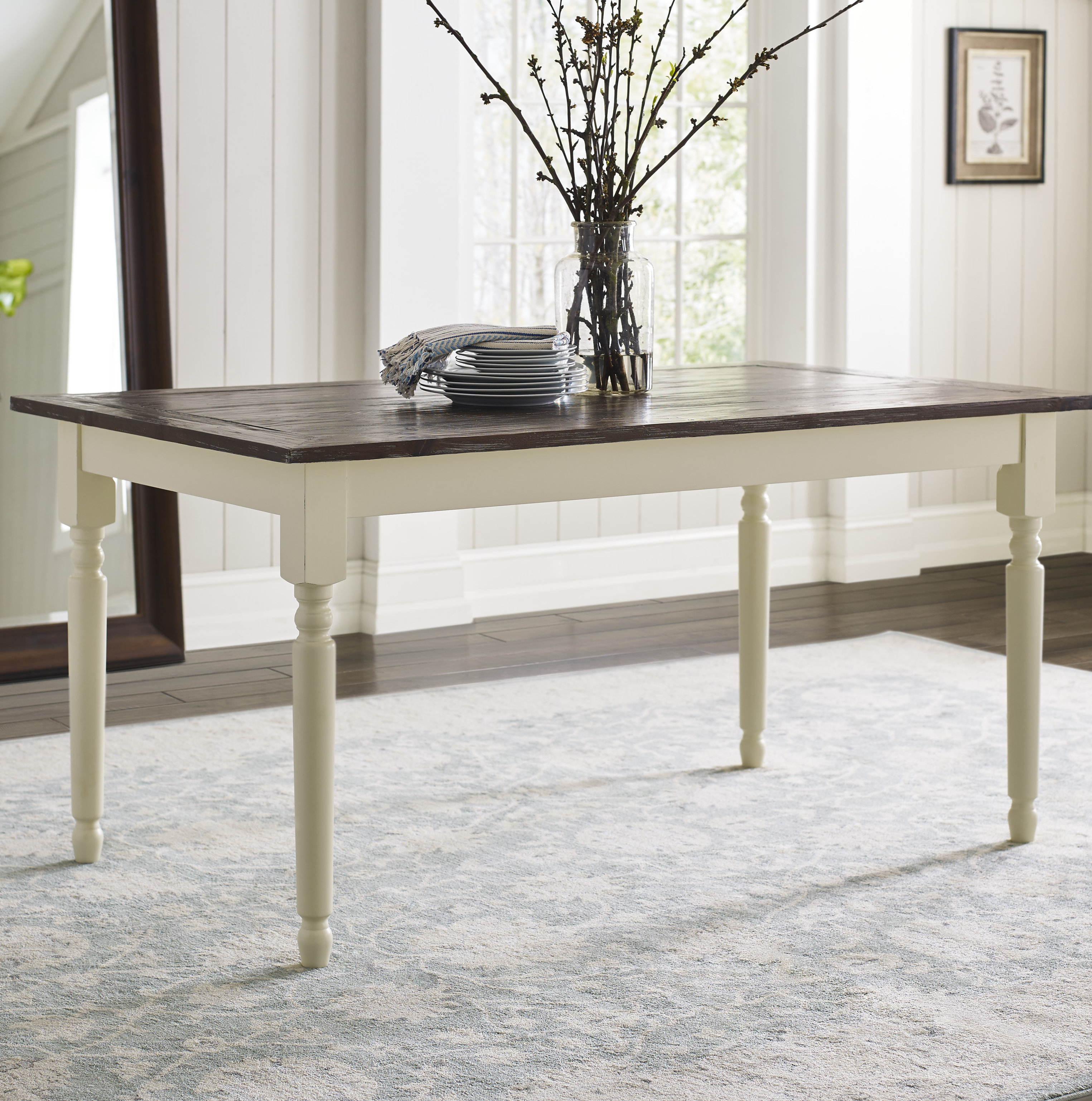 Millwork Holdings 62'' Poplar Solid Wood Dining Table Wayfair
