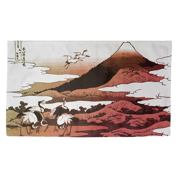 World Menagerie Hague Japanese Cranes Indoor Door Mat Wayfair