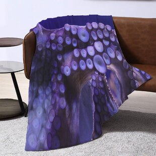 Gift Sea Horse Turtle Whale Dolphin Octopus Fleece Bedspread Blanket Sofa Throw 