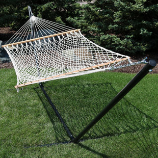 Go to store & view more images D'Alotto Polyester Hammock with Stand by Highland Dunes