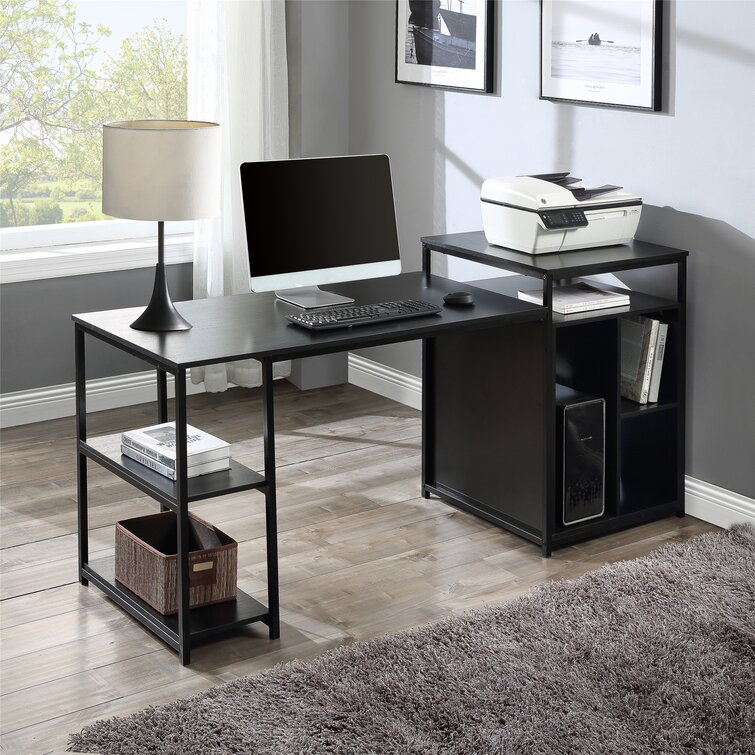 Computer Furniture w/ Printer Shelf Desk PC Laptop Table WorkStation Home Office 