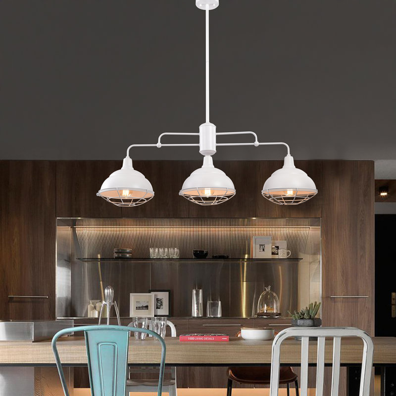 Breakwater Bay Nigel Metal 3 - Light Kitchen Island Dome ...
