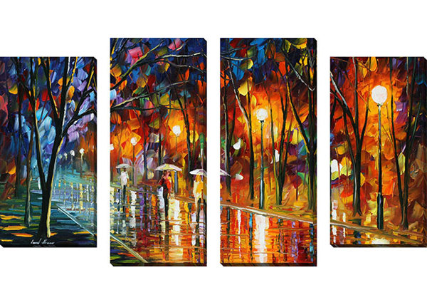 Pictureperfectinternational Evening Rain In The Park By Leonid
