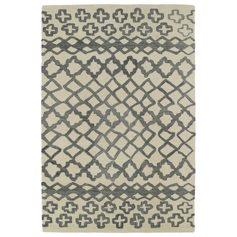 Wrought Studio Zack Gray Geometric Area Rug & Reviews Wayfair